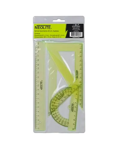 Set de geometría 20 cm